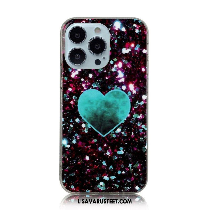 Kuori iPhone 13 Pro Glitter Marble