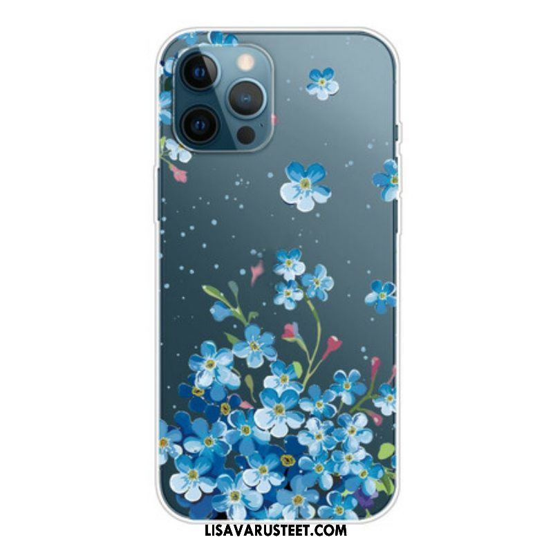Kuori iPhone 13 Pro Kimppu Sinisiä Kukkia
