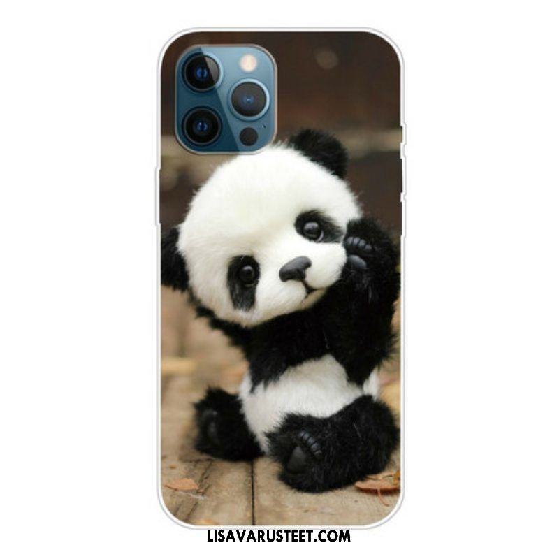 Kuori iPhone 13 Pro Max Joustava Panda