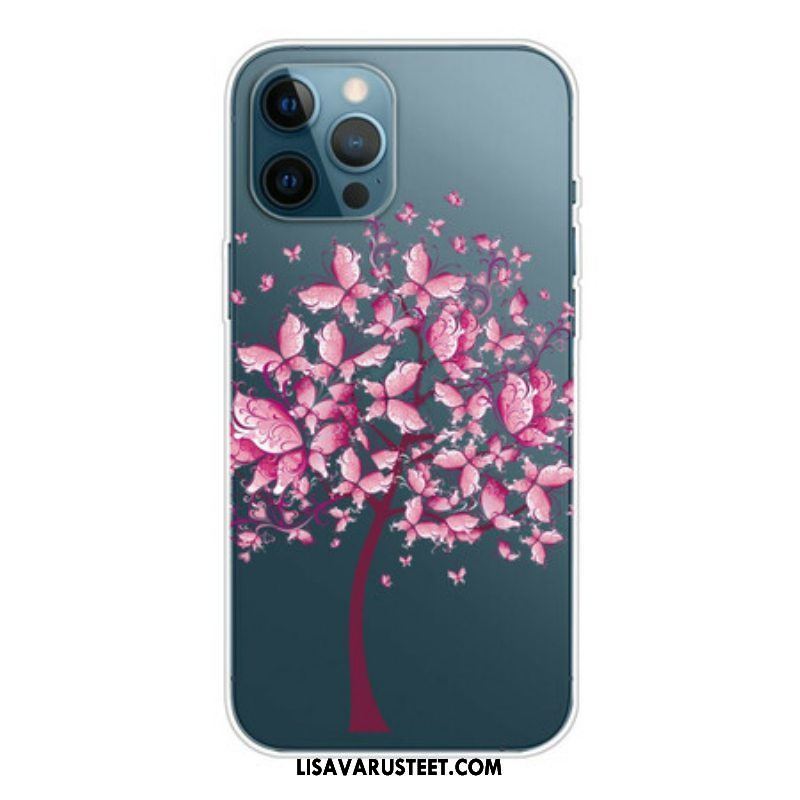 Kuori iPhone 13 Pro Max Pinkki Puun Latva