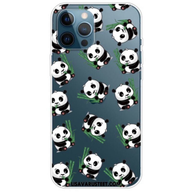 Kuori iPhone 14 Pro Läpinäkyvät Pienet Pandat
