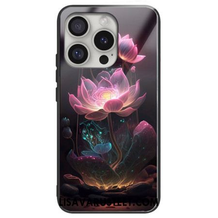 Kuori iPhone 16 Pro Max Pink Lotus Tempered Glass