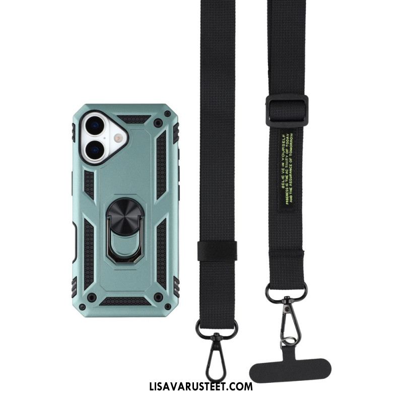 Kuori iPhone 17 Armeijatason Suojaus Olkahihnalla Suojakuori