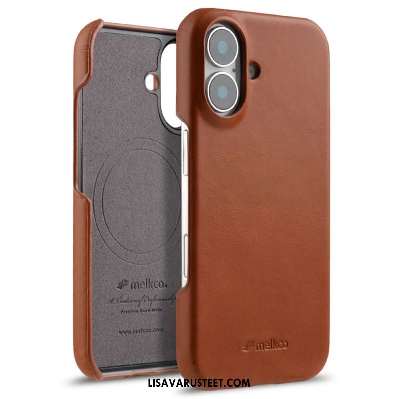 Kuori iPhone 17 Magsafe-yhteensopiva Vahattu Nahka