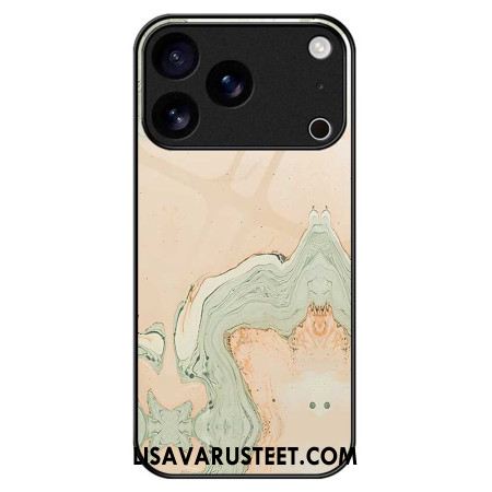 Kuori iPhone 17 Pro Max Karkaistusta Lasista Maalattu Kuvio