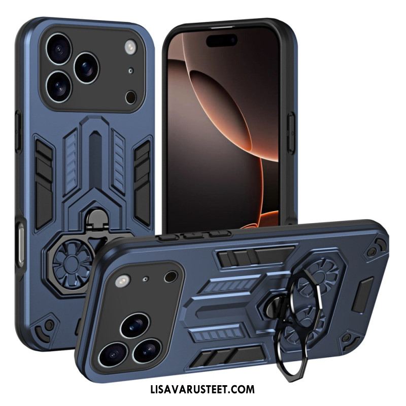 Kuori iPhone 17 Pro Max Sormuksen Pidike Ja Tukijalka