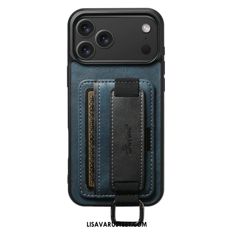 Kuori iPhone 17 Pro Max Suteni Korttikotelo Ja Hihna Suojakuori