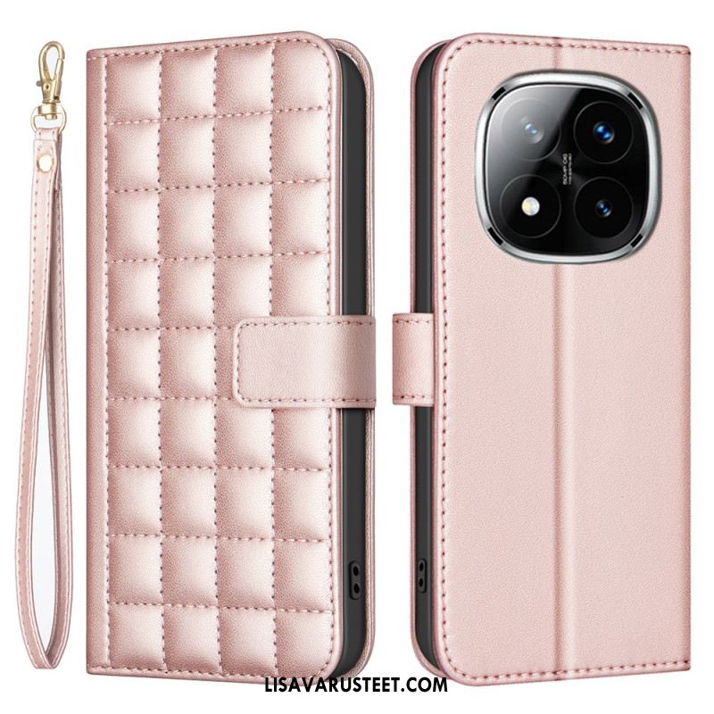 Lederhüllen Xiaomi Redmi Note 14 Pro 5g Handyhülle Premium-steppriemen