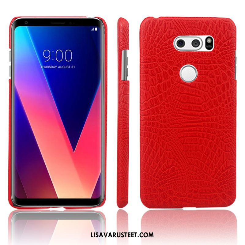 Lg V30 Kuoret Persoonallisuus Nahkakotelo Tila Punainen Suojaus Myynti