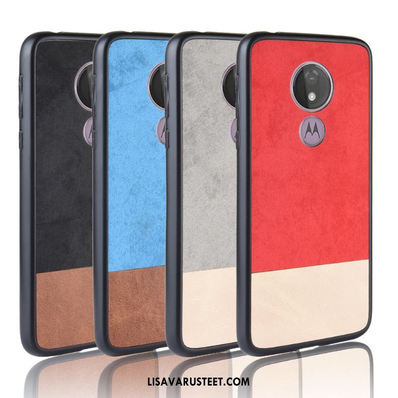 Moto G7 Play Kuoret Pesty Suede Cowboy Punainen Puhelimen Värisävyt Halpa