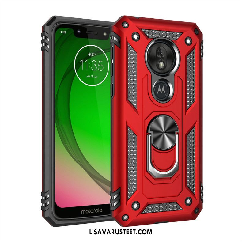 Moto G7 Power Kuoret Auto Kotelo Suojaus Magneettinen Kolme Puolustusta Halpa