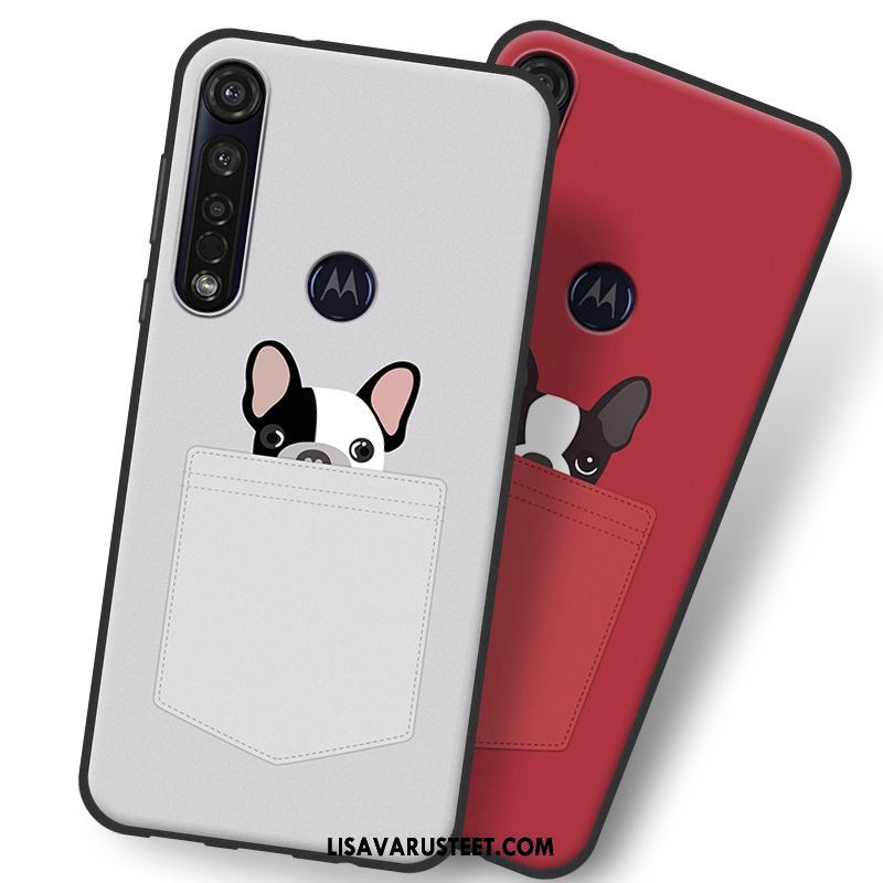 Moto G8 Plus Kuoret All Inclusive Pesty Suede Harmaa Murtumaton Kuori Osta