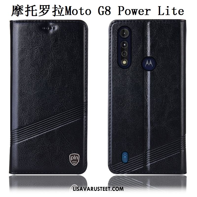 Moto G8 Power Lite Kuoret Puhelimen Aito Nahka Kukkakuvio Suojaus Kotelo Halvat