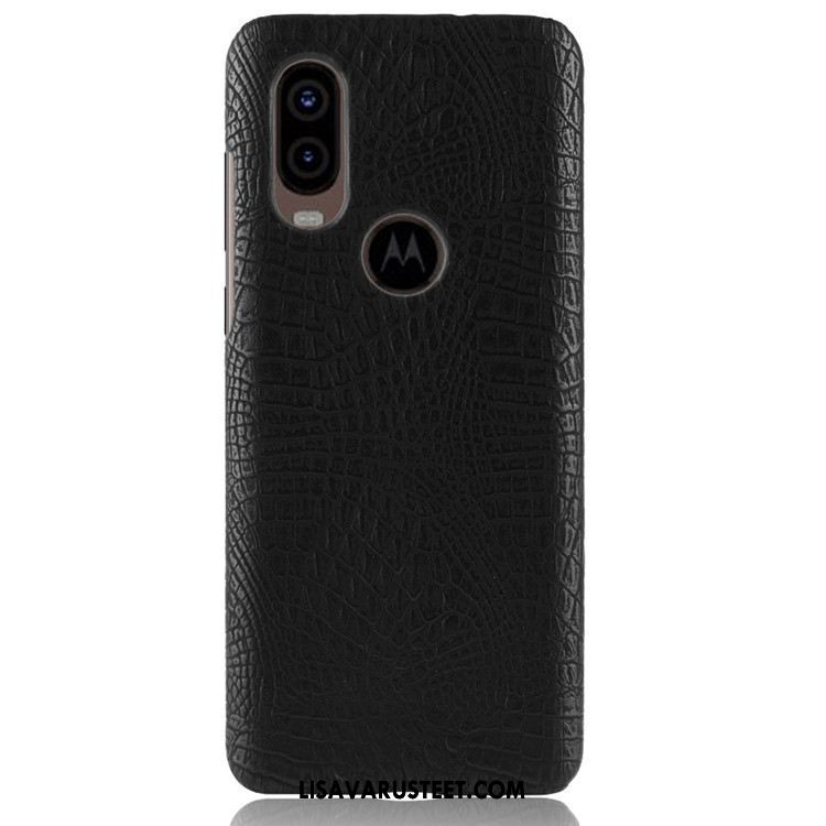 Motorola One Vision Kuoret Musta Pesty Suede Kotelo Puhelimen Suojaus Verkossa