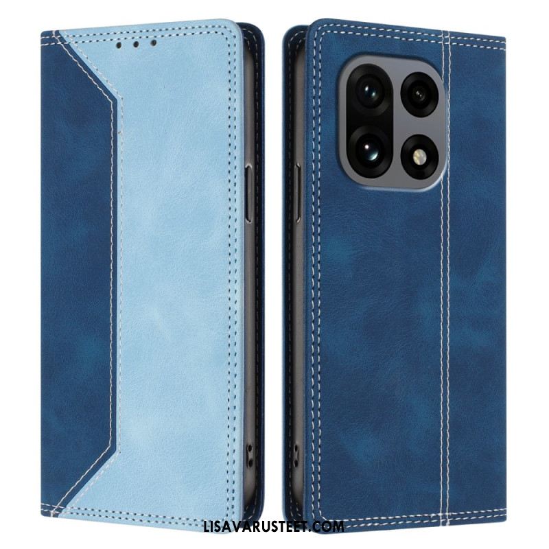 Nahkakotelo Oneplus 15 Kaksivärinen Rfid-suoja