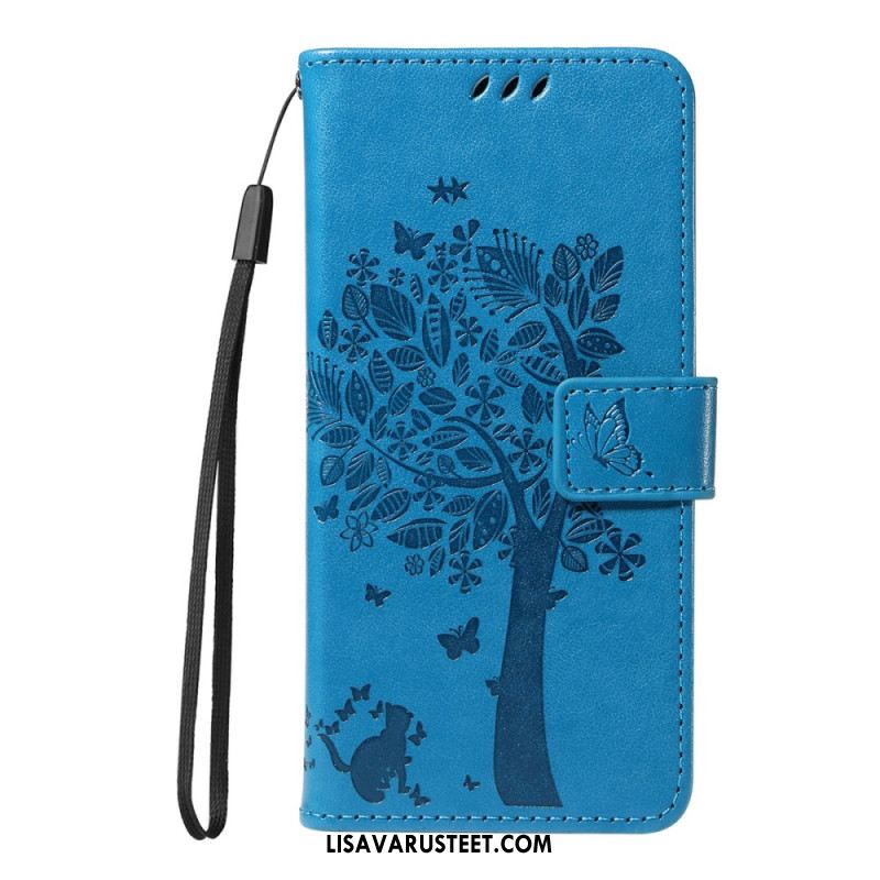 Nahkakotelo Oneplus 15 Kissa Ja Puu