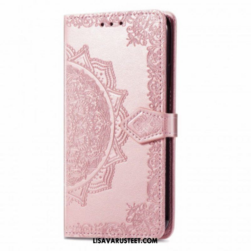Nahkakotelo Oppo A94 5G Mandala Keskiaika