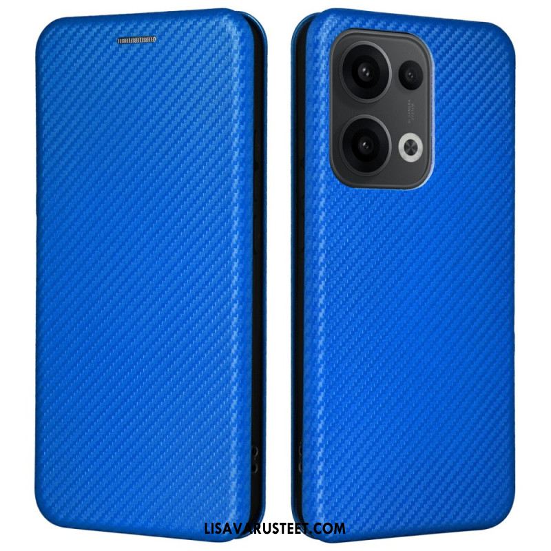 Nahkakotelo Oppo Reno 13 5g Hiilikuitu