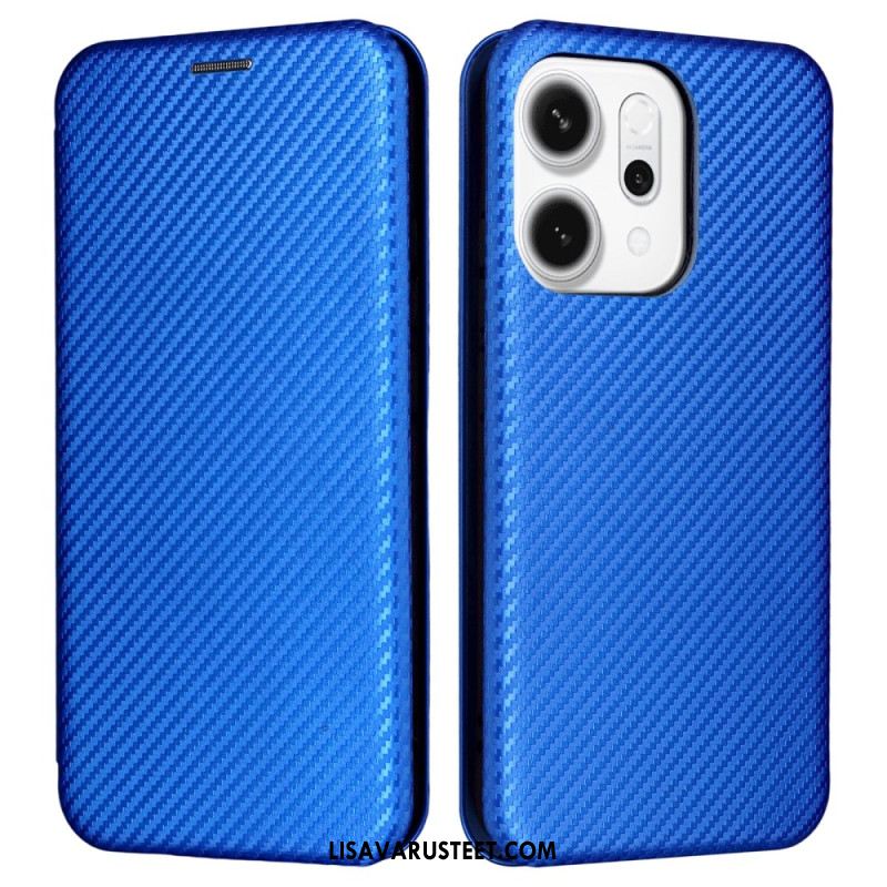 Nahkakotelo Oppo Reno 14 5g Hiilikuitu Suojakuori