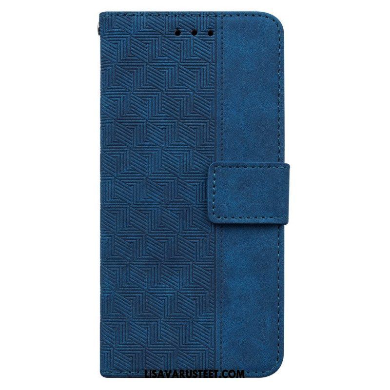 Nahkakotelo Oppo Reno 8 Lite Suojaketju Kuori Hihnallinen Kuvio