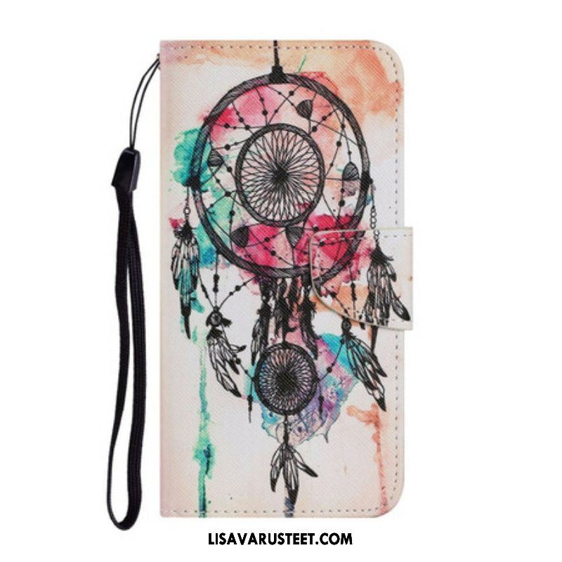 Nahkakotelo Samsung Galaxy S21 FE Dream Catcher Akvarelli