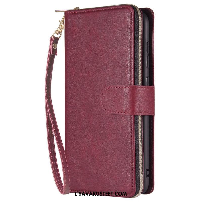 Nahkakotelo Samsung Galaxy S25 5g Edge Lompakko Ja Pussukka