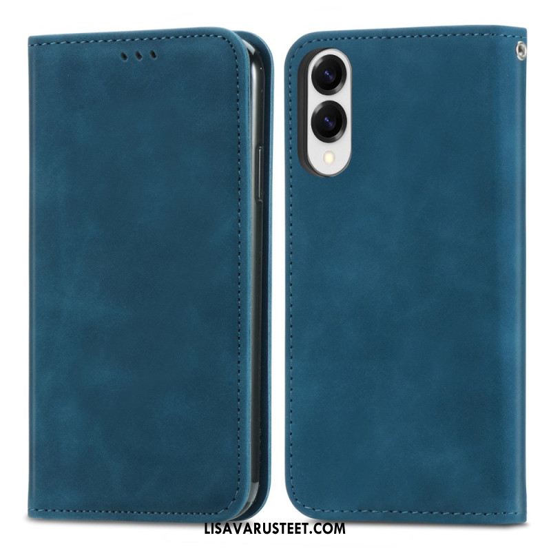 Nahkakotelo Samsung Galaxy S25 5g Edge Puhelinkuoret Korttikotelo Ja Magneettinen Suljin