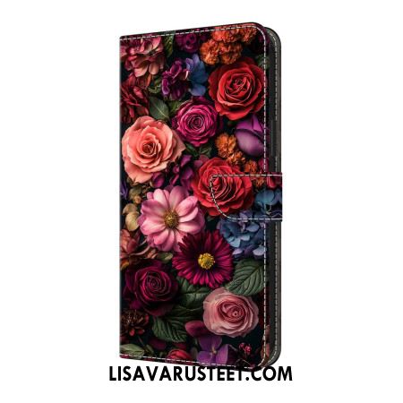 Nahkakotelo Samsung Galaxy S25 Fe Kukat