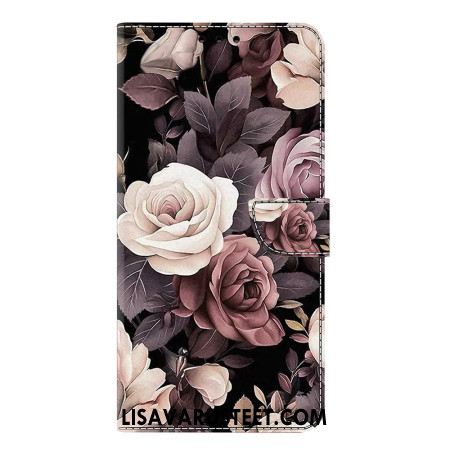 Nahkakotelo Samsung Galaxy S25 Plus 5g Ruusut