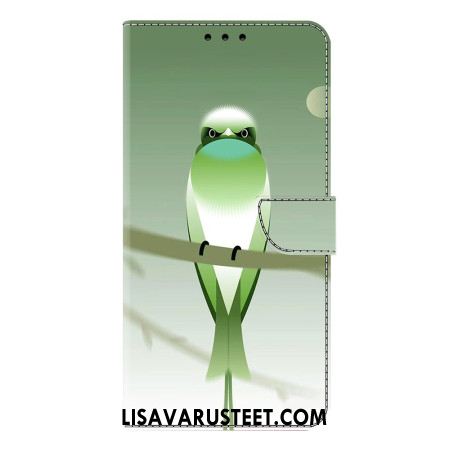 Nahkakotelo Samsung Galaxy S25 Plus 5g Vihreä Lintu