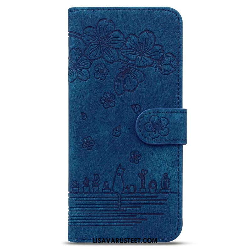 Nahkakotelo Samsung Galaxy Z Fold 7 Kissanäkymä