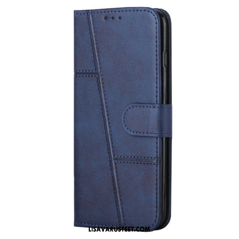 Nahkakotelo Xiaomi 13 Pro Suojaketju Kuori Strappy Geometric Leather Style