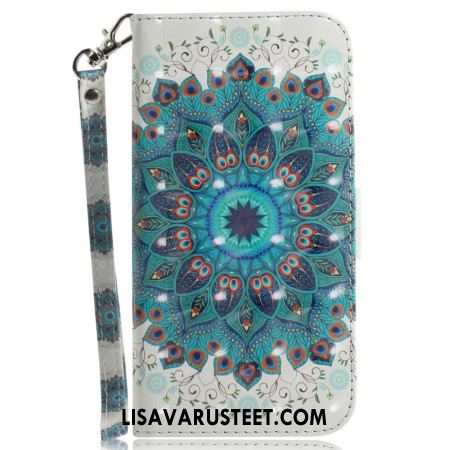Nahkakotelo Xiaomi 15 Ultra Vihreä Mandala Ja Nauha
