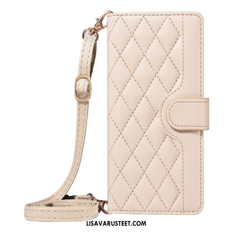 Nahkakotelo Xiaomi 15t Pro Tikattu Hihna Ja Olkahihna