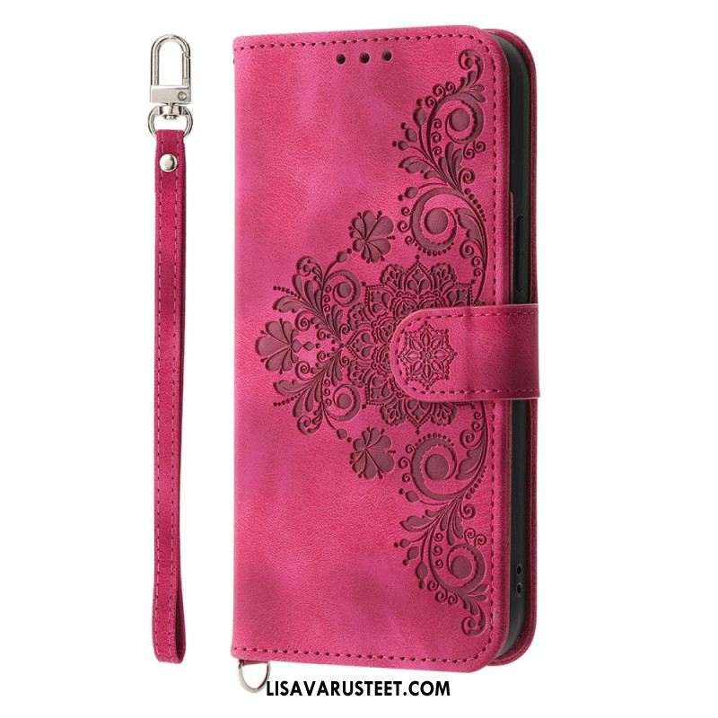 Nahkakotelo Xiaomi 17 Pro Max Pitsi Hihnalla Ja Olkahihnalla