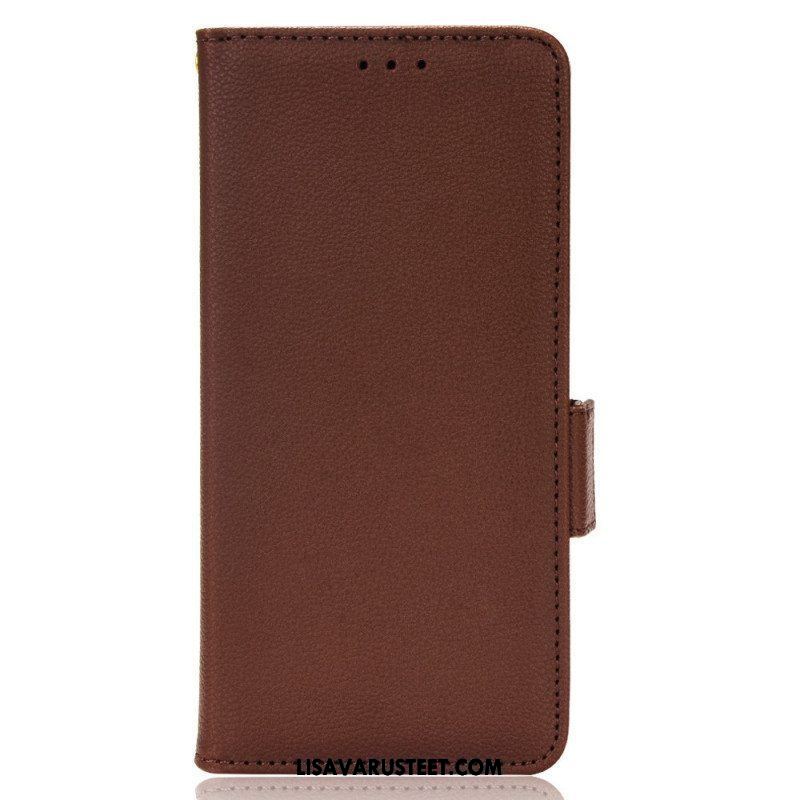 Nahkakotelo Xiaomi Redmi Note 11 Pro Plus 5G Perinteinen Litchi Faux Leather