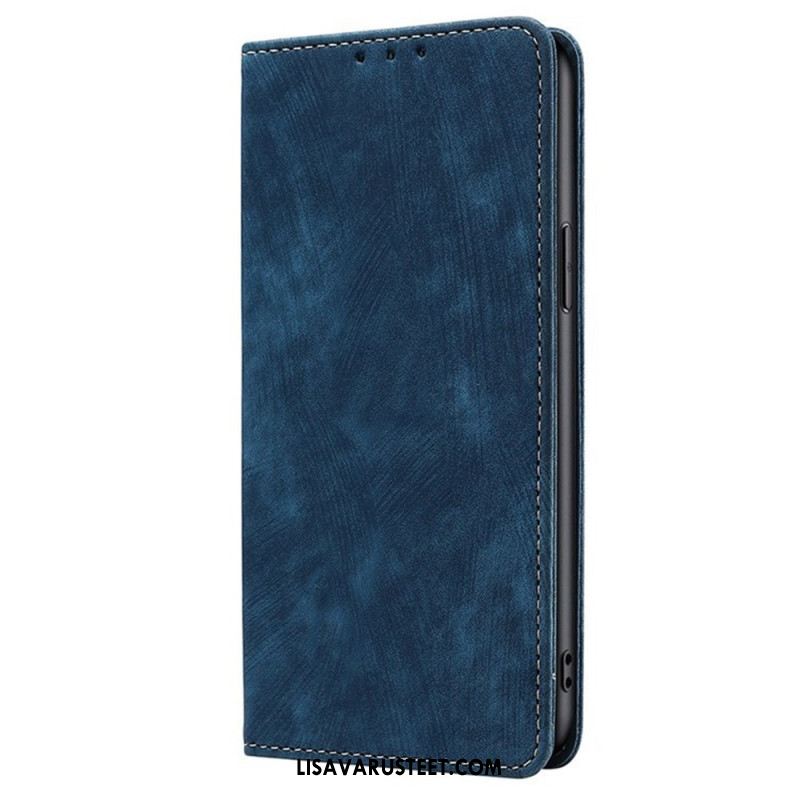 Nahkakotelo Xiaomi Redmi Note 14 Pro 4g Rfid-lompakko Mokkanahkaefektillä Suojakuori