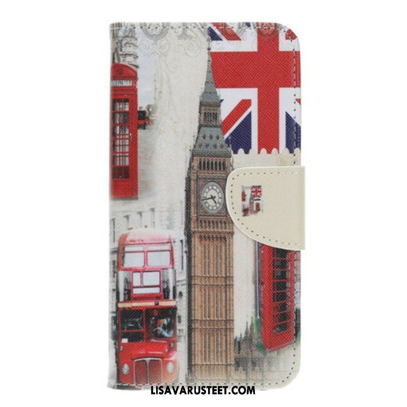 Nahkakotelo iPhone 13 Pro Lontoon Elämä