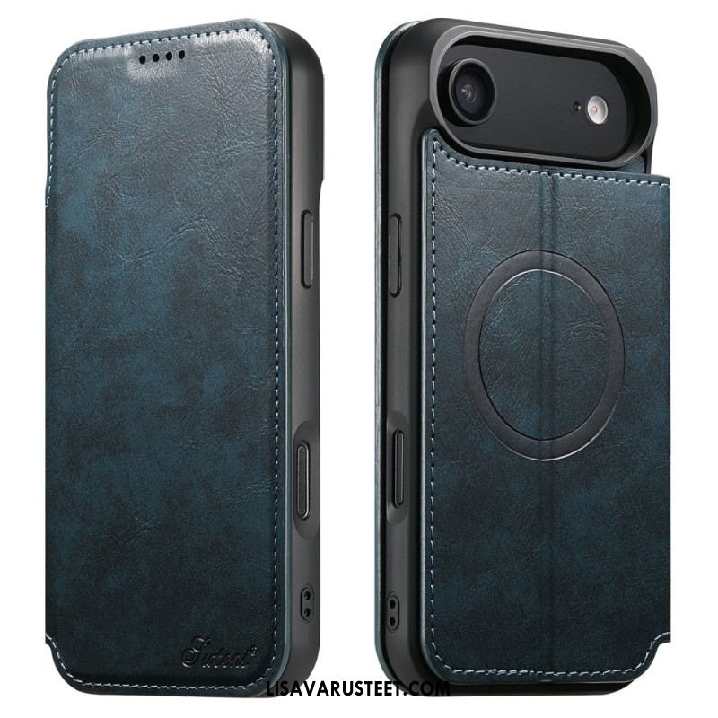 Nahkakotelo iPhone Air Magsafe-yhteensopiva Vintage-tyyliin Suojakuori