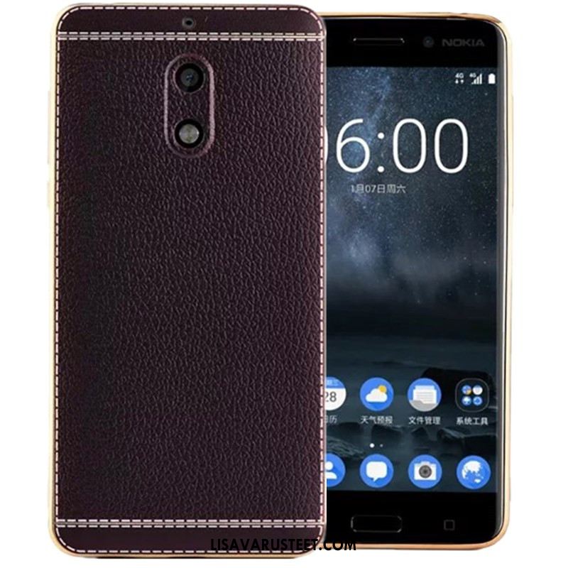 Nokia 6 Kuoret Kukkakuvio Silikoni Kotelo Kuori Pehmeä Neste Halvat