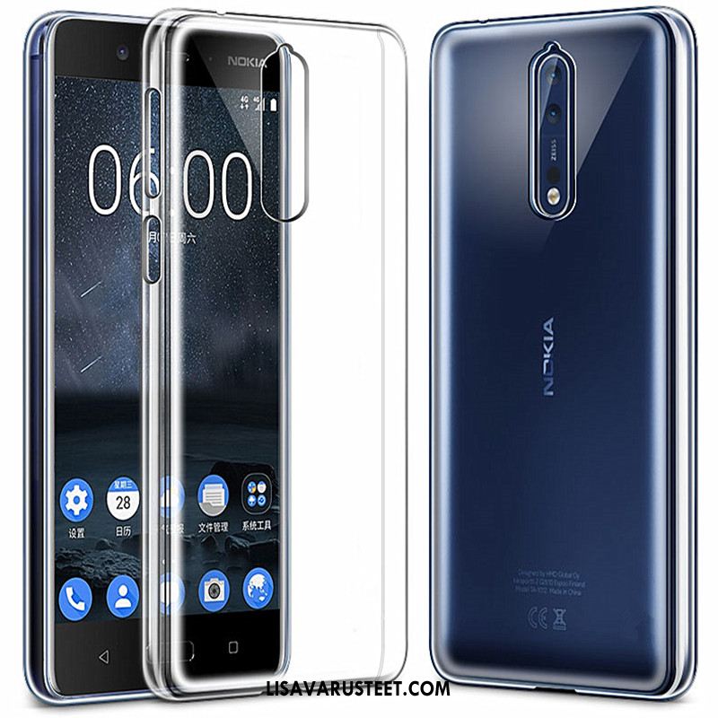 Nokia 8 Kuoret Ohut Silikoni Valkoinen Murtumaton Puhelimen Myynti