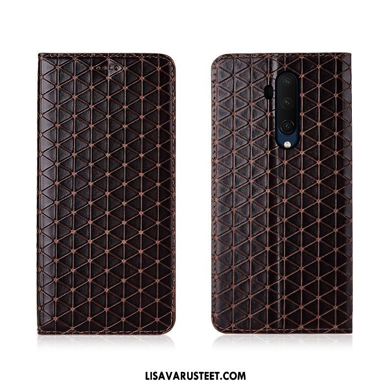 Oneplus 7t Pro Kuoret Suojaus Aito Nahka Kotelo Murtumaton Simpukka Halvat
