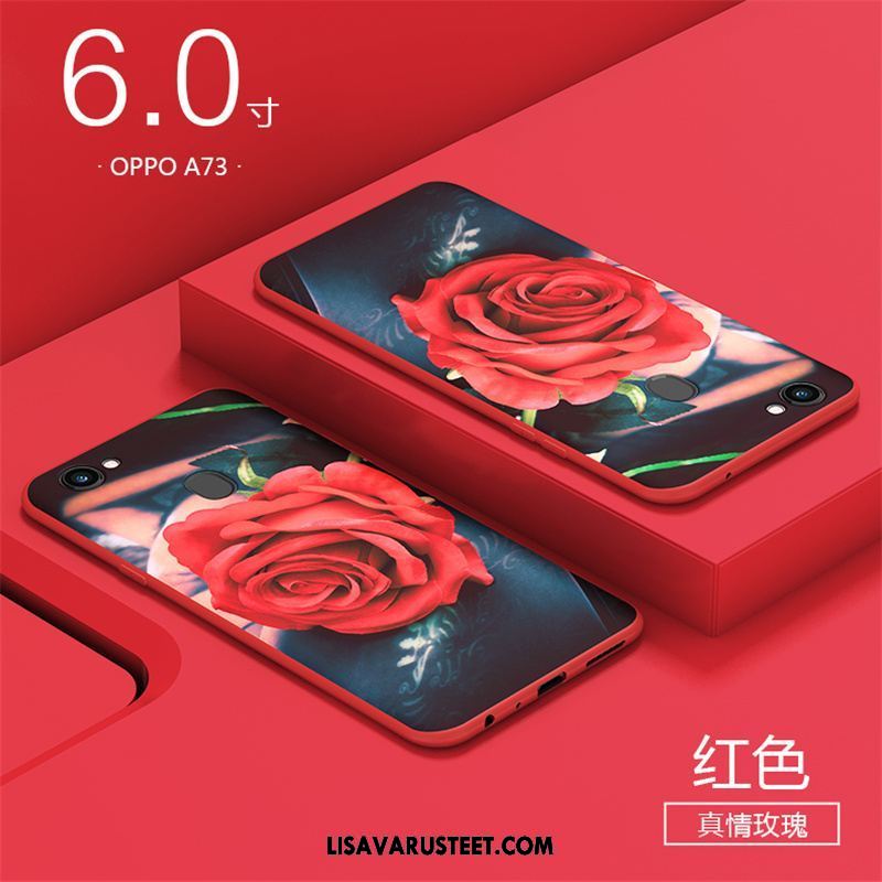 Oppo A73 Kuoret Murtumaton Kuori All Inclusive Luova Punainen Myynti