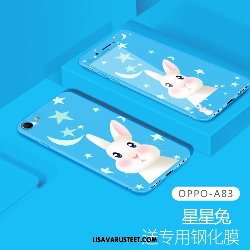 Oppo A83 Kuoret Kotelo Silikoni Karkaisu Lasi Murtumaton Osta