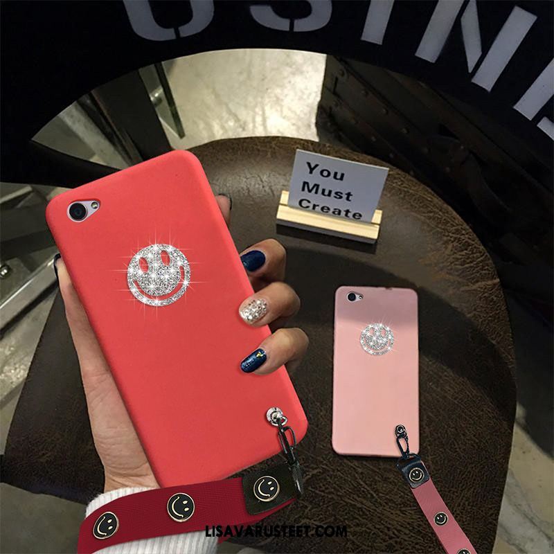 Oppo F5 Youth Kuoret Kotelo Strassi Murtumaton Pesty Suede Silikoni Kuori Myynti