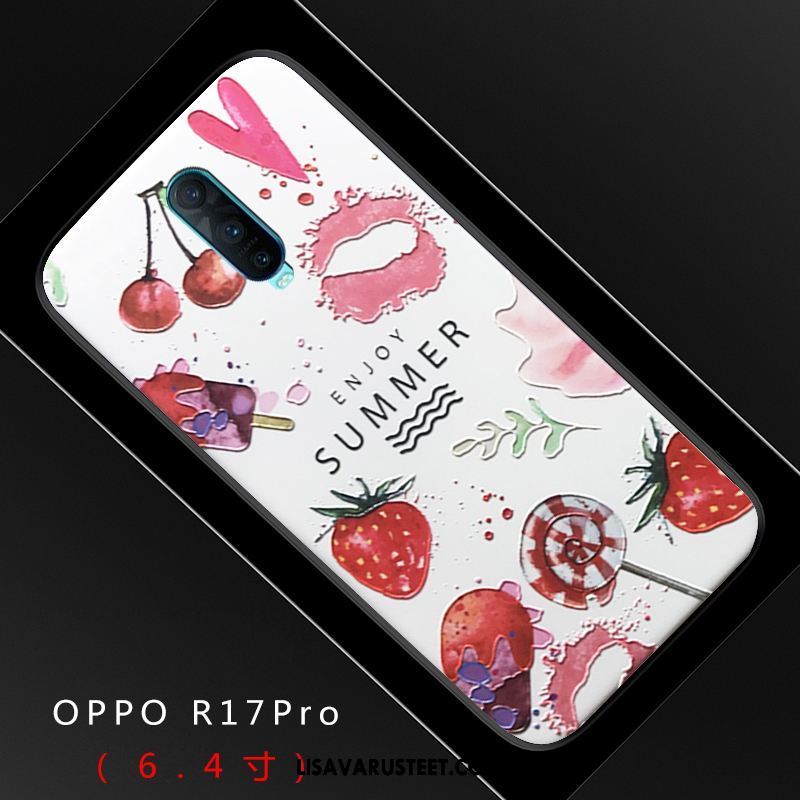 Oppo R17 Pro Kuoret Kuori Ihana Kova Silikoni Pesty Suede Verkossa