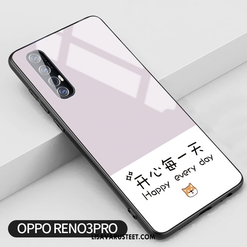 Oppo Reno 3 Pro Kuoret Kustannukset Silikoni Puhelimen Trendi Lasi Halvat