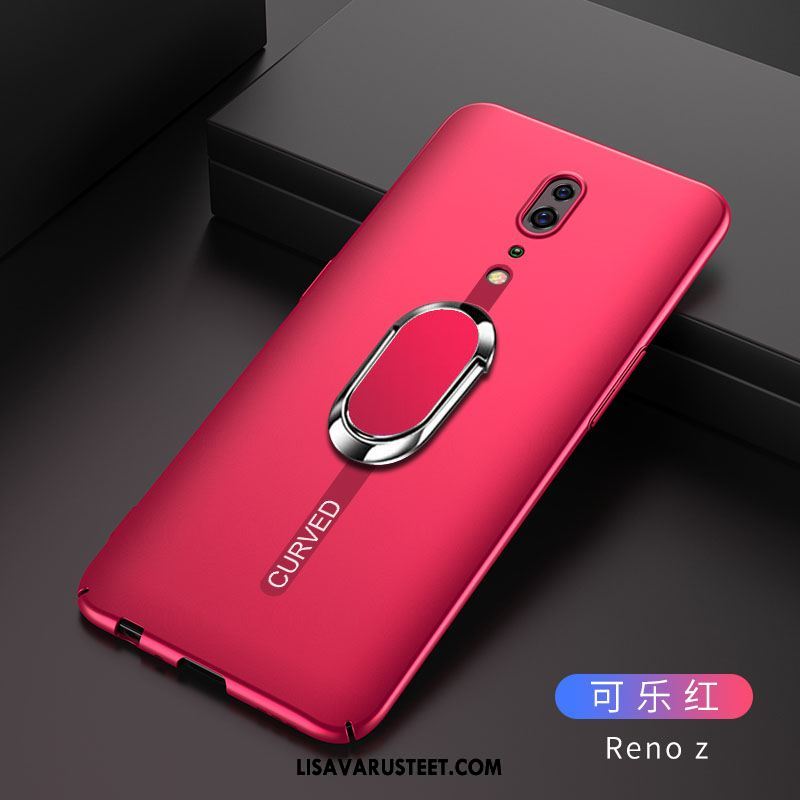 Oppo Reno Z Kuoret Punainen Kotelo Murtumaton Pesty Suede Trendi Verkossa