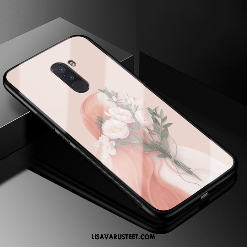 Pocophone F1 Kuoret Silikoni Kotelo Lasi Pieni Suojaus Alennus