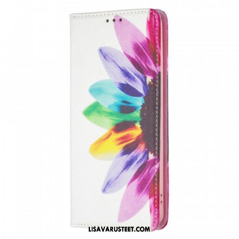 Puhelinkuoret Samsung Galaxy A53 5G Kotelot Flip Akvarelli Kukka